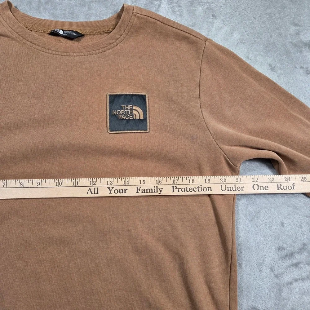 The North Face Mens Crewneck Sweatshirt Brown Pullover M Outdoors Urban Hiker‎